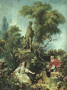 Jean Honore Fragonard The Meeting oil on canvas